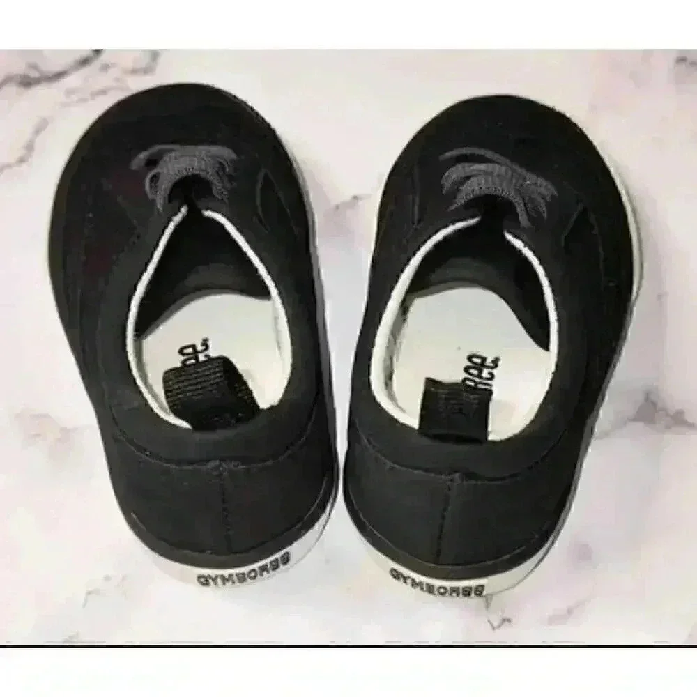 Gymboree Toddler Boys Size 6 Black Slip On Shoes EUC
